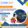 Get GDPR Certification in Chicago with B2BCERT Support